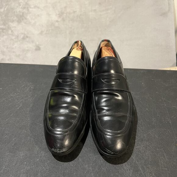 Gucci Shoes Mens Size 7.5 Loafers Made In Italy Leather Stripe Luxury Designer - Picture 3 of 14